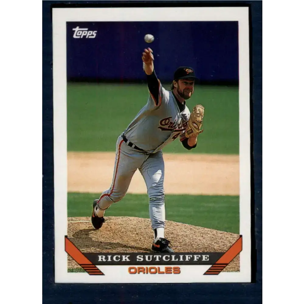 1993 Topps #274 Rick Sutcliffe NM-MT Baltimore Orioles Baseball Card - Baseball Card Single