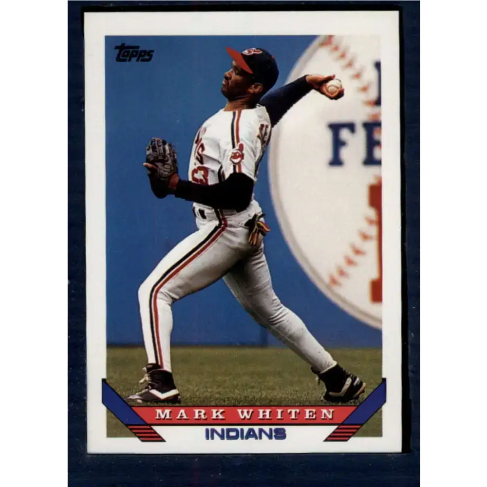 1993 Topps #277 Mark Whiten NM-MT Cleveland Indians Baseball Card - Baseball Card Single