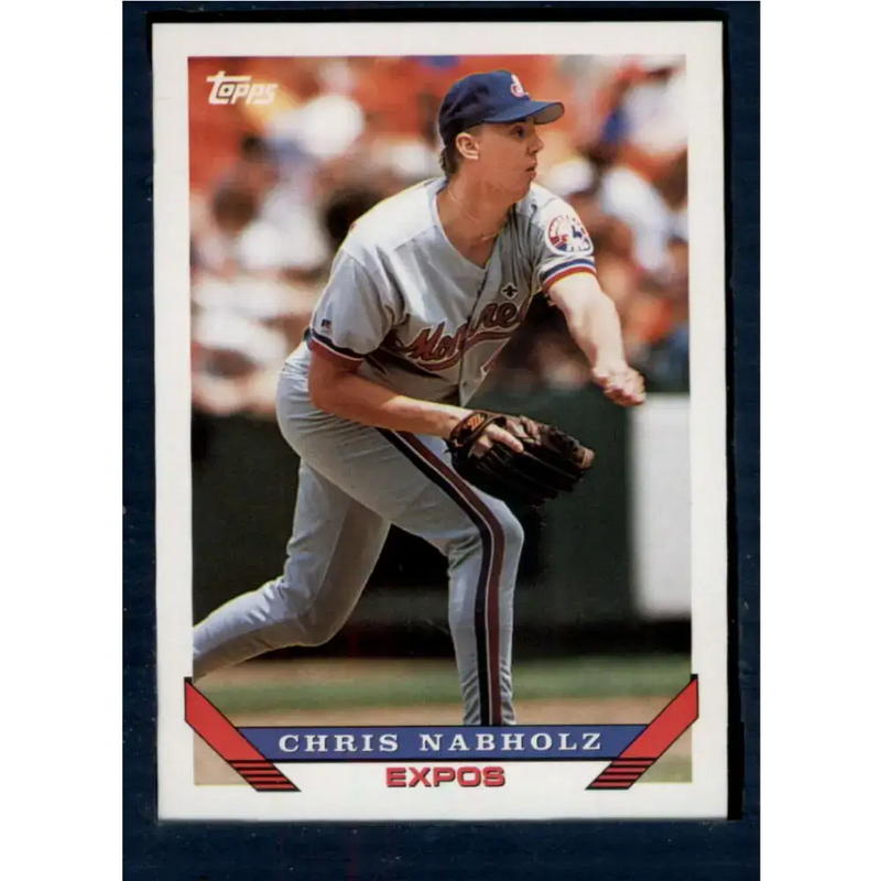 1993 Topps #278 Chris Nabholz NM-MT Montreal Expos Baseball Card - Baseball Card Single