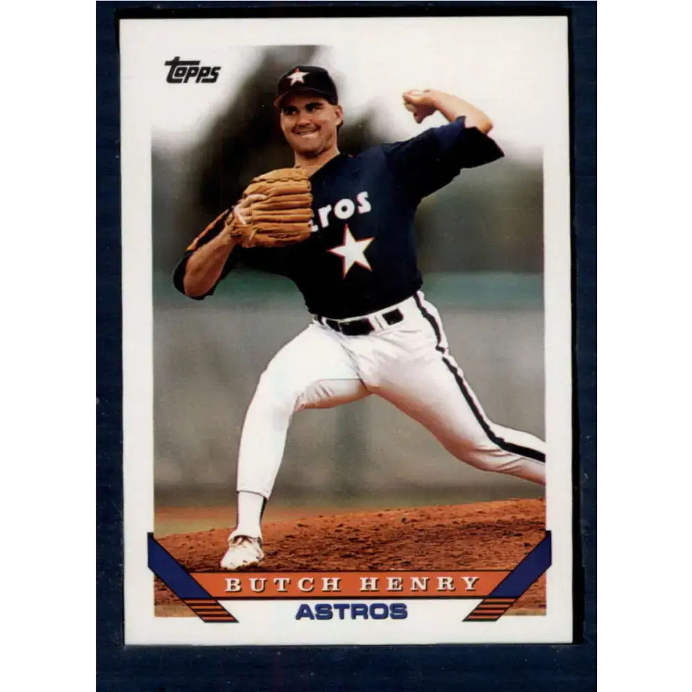 1993 Topps #281 Butch Henry NM-MT Houston Astros Baseball Card - Baseball Card Single