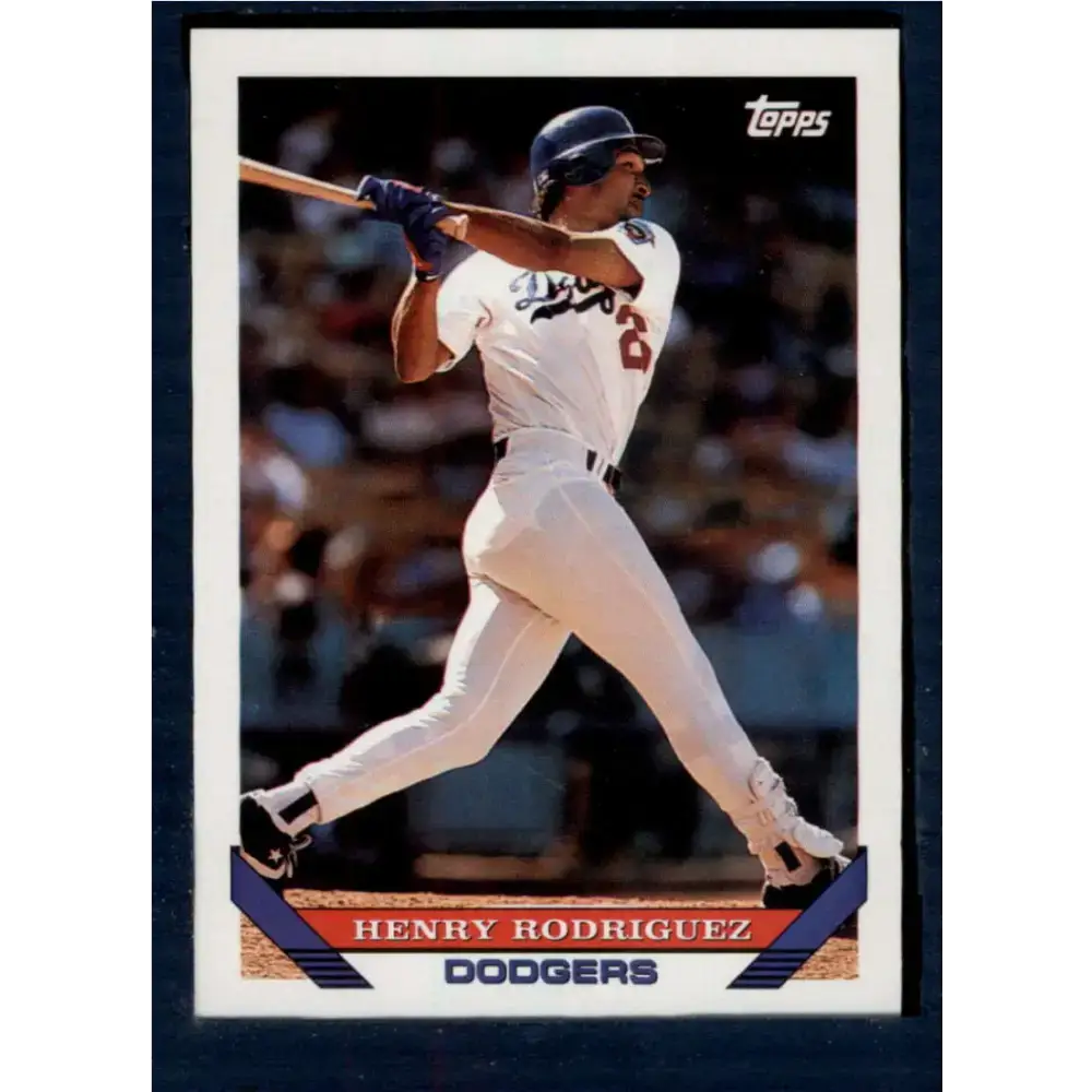 1993 Topps #284 Henry Rodriguez NM-MT Los Angeles Dodgers Baseball Card - Baseball Card Single