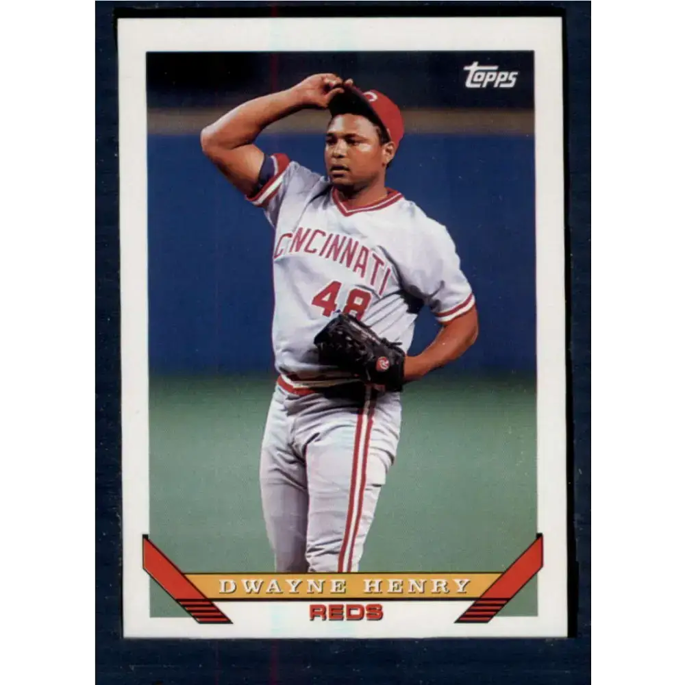 1993 Topps #29 Dwayne Henry NM-MT Cincinnati Reds Baseball Card - Baseball Card Single