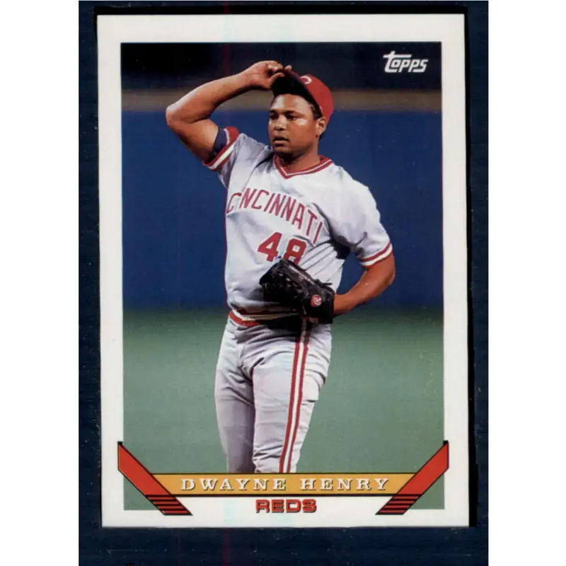 1993 Topps #29 Dwayne Henry NM-MT Cincinnati Reds Baseball Card - Baseball Card Single