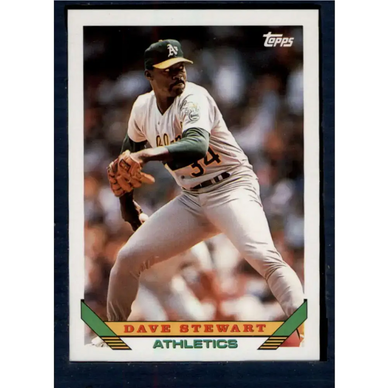 1993 Topps #290 Dave Stewart NM-MT Oakland Athletics Baseball Card - Baseball Card Single