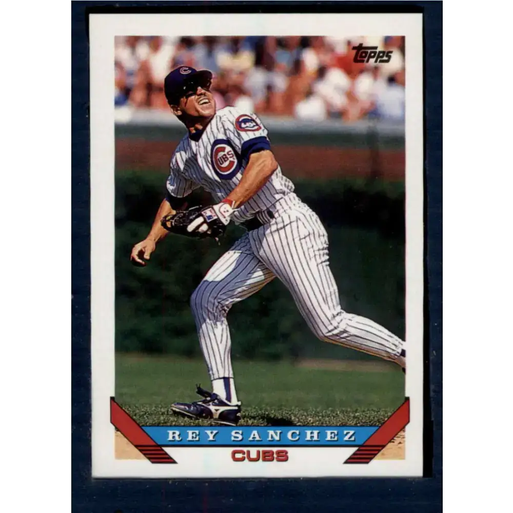 1993 Topps #292 Rey Sanchez NM-MT Chicago Cubs Baseball Card - Baseball Card Single