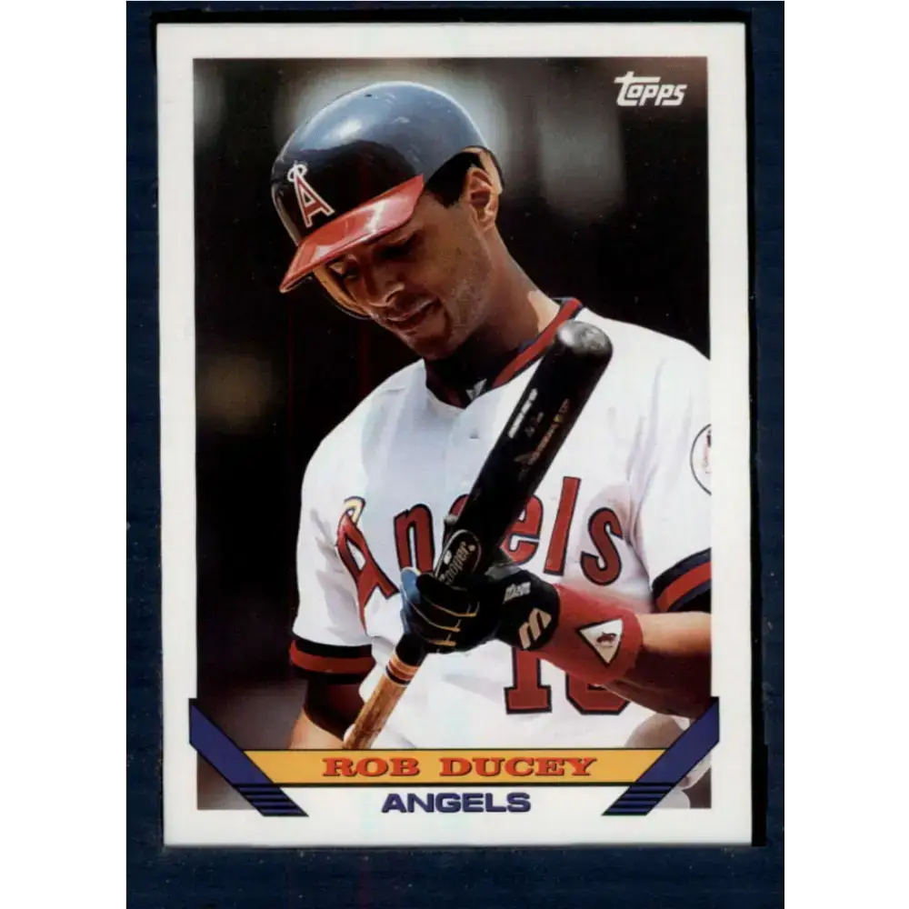 1993 Topps #293 Rob Ducey NM-MT California Angels Baseball Card - Baseball Card Single