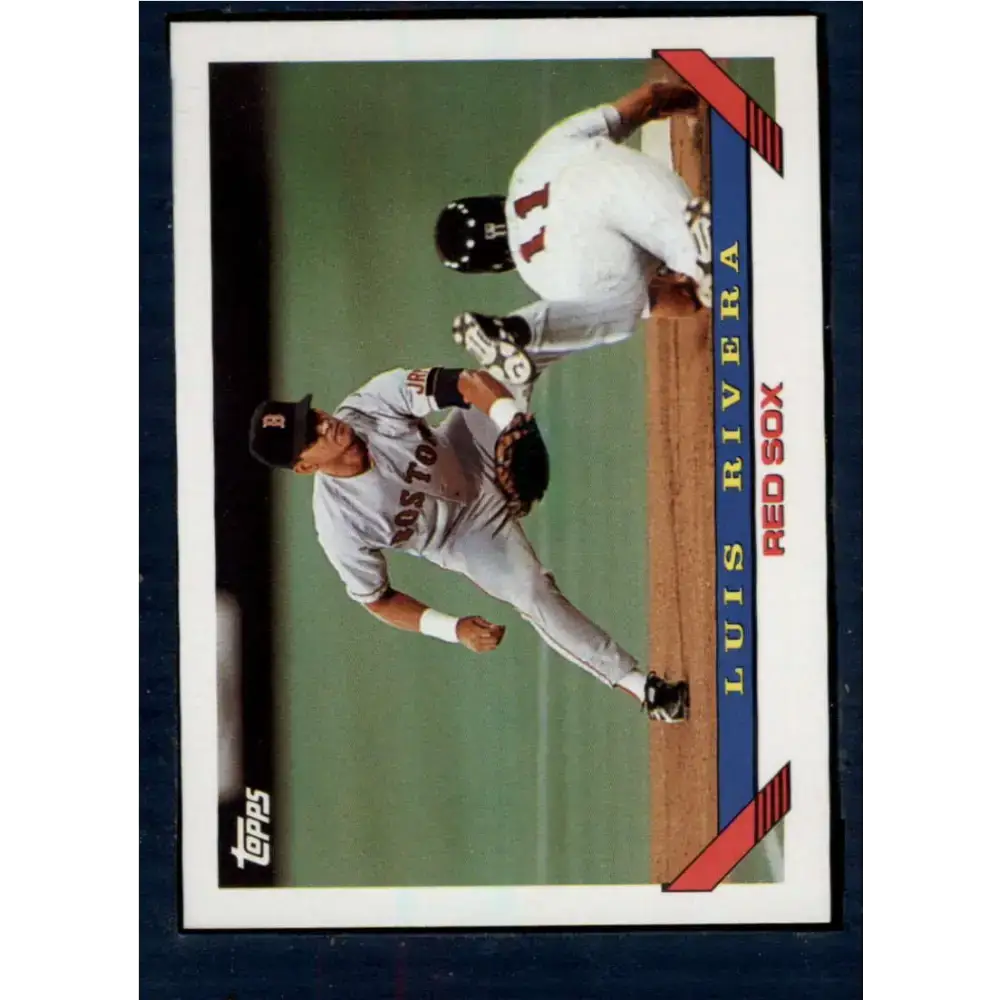 1993 Topps #296 Luis Rivera NM-MT Boston Red Sox Baseball Card - Baseball Card Single