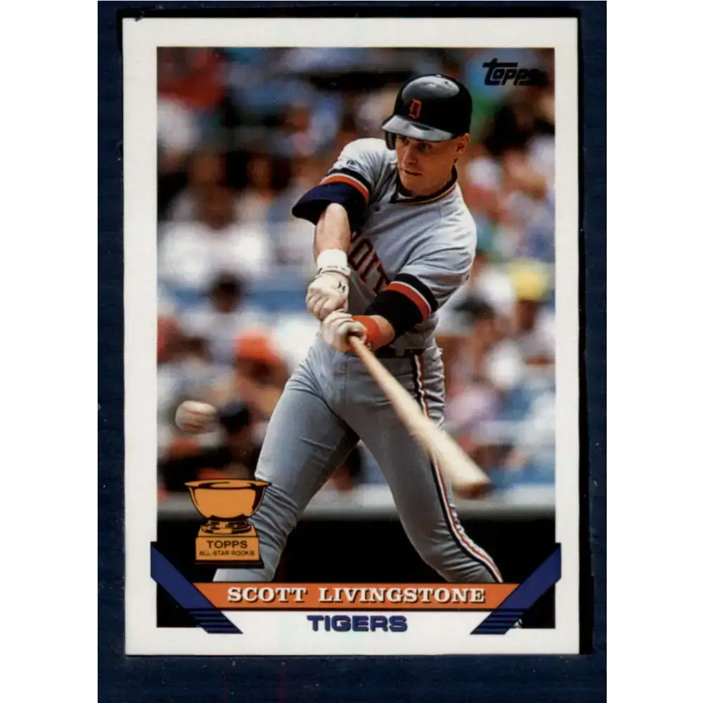 1993 Topps #298 Scott Livingstone NM-MT Detroit Tigers Baseball Card - Baseball Card Single