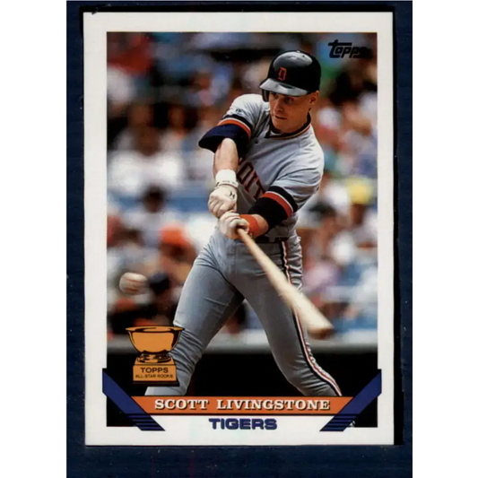 1993 Topps #298 Scott Livingstone NM-MT Detroit Tigers Baseball Card