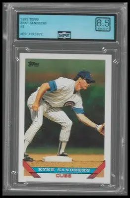 1993 Topps #3 Ryne Sandberg MPE 8.5 - Baseball Card Single