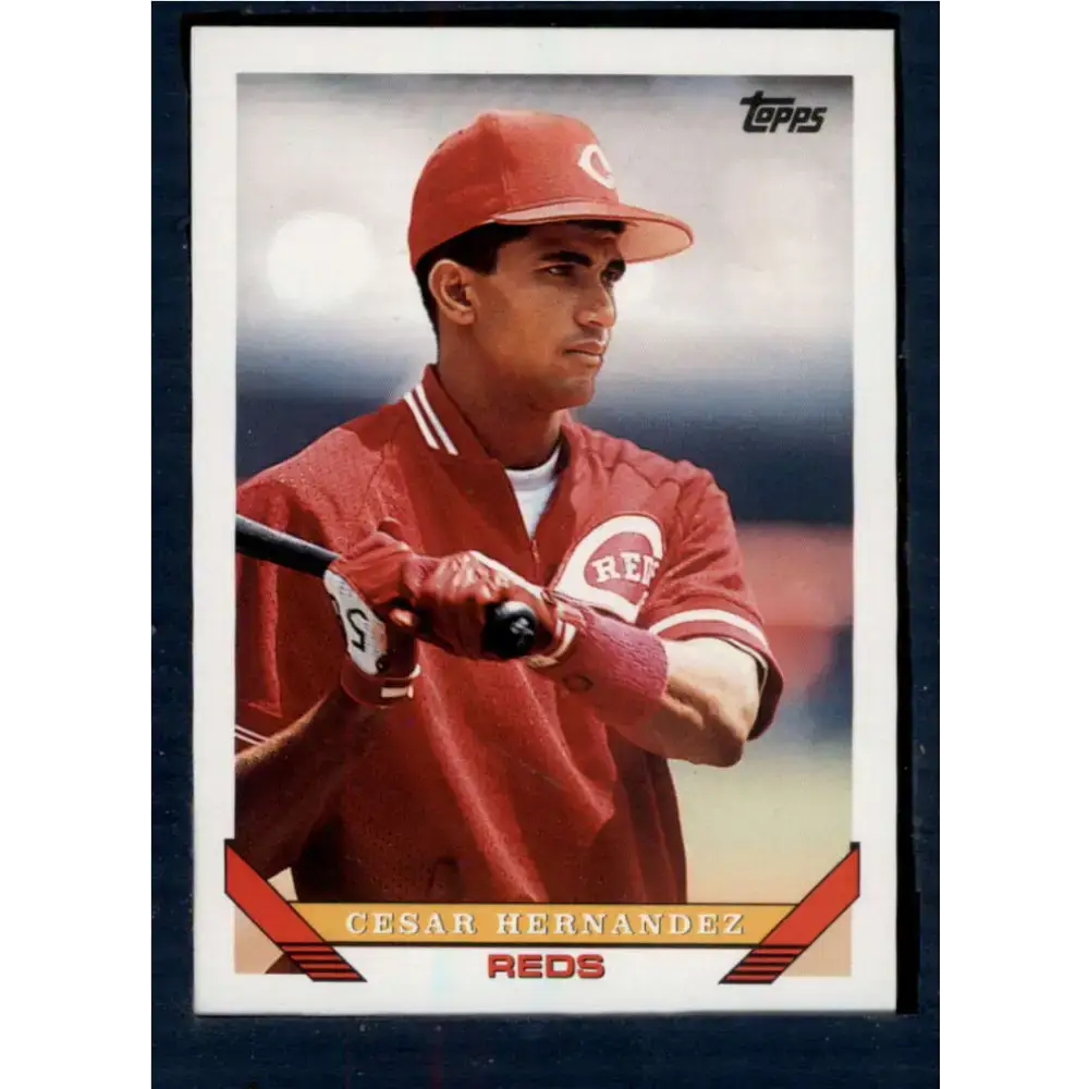 1993 Topps #301 Cesar Hernandez NM-MT Cincinnati Reds Baseball Card - Baseball Card Single