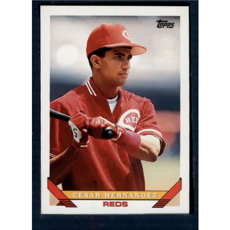 1993 Topps #301 Cesar Hernandez NM-MT Cincinnati Reds Baseball Card - Baseball Card Single