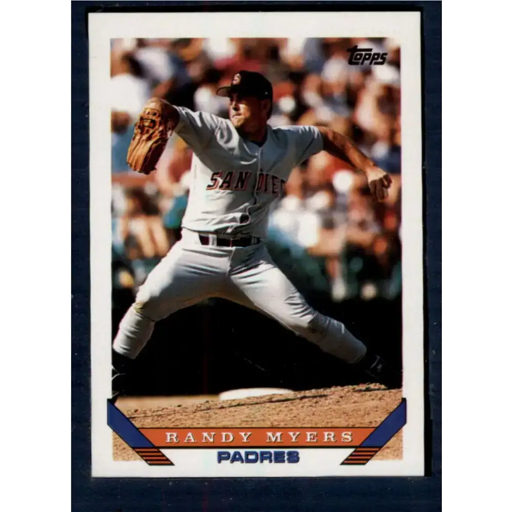1993 Topps #302 Randy Myers NM-MT San Diego Padres Baseball Card - Baseball Card Single