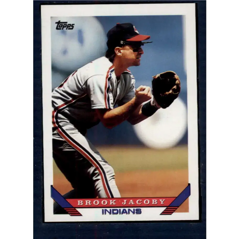 1993 Topps #303 Brook Jacoby NM-MT Cleveland Indians Baseball Card - Baseball Card Single