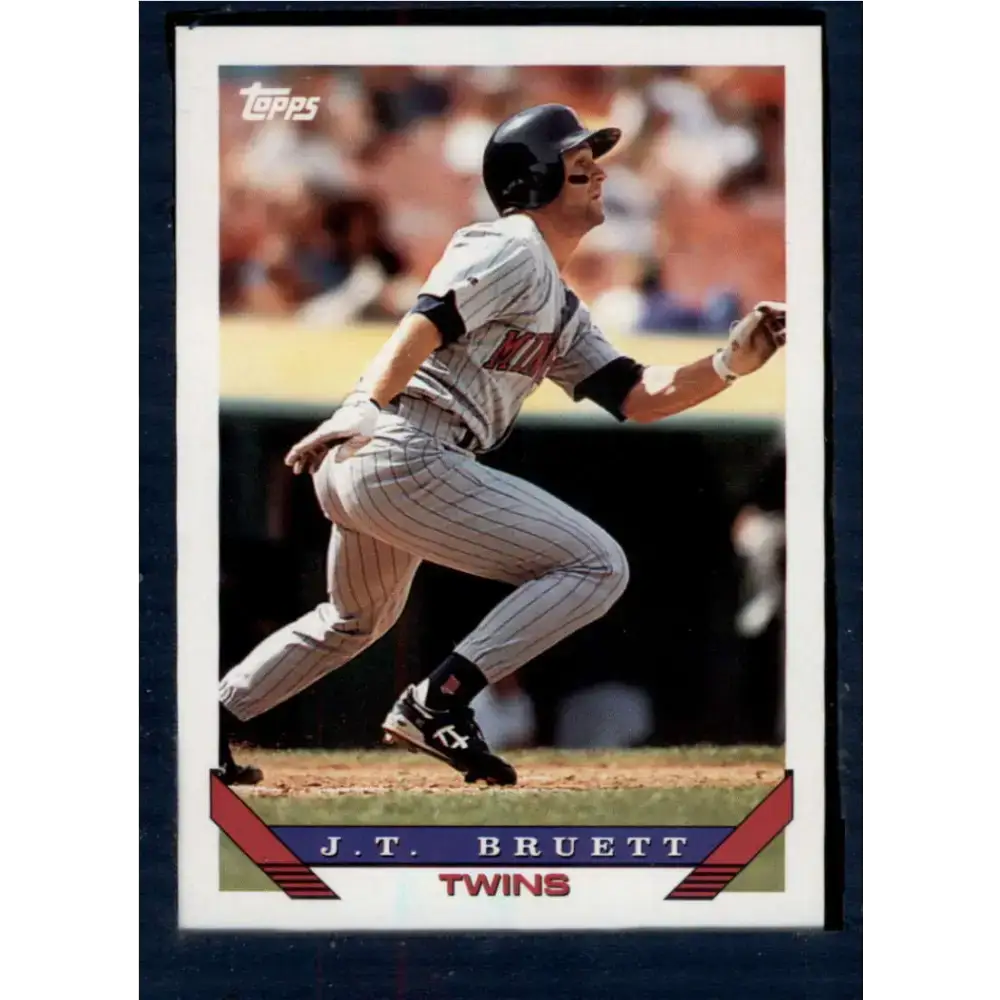 1993 Topps #309 J.T. Bruett NM-MT Minnesota Twins Baseball Card - Baseball Card Single