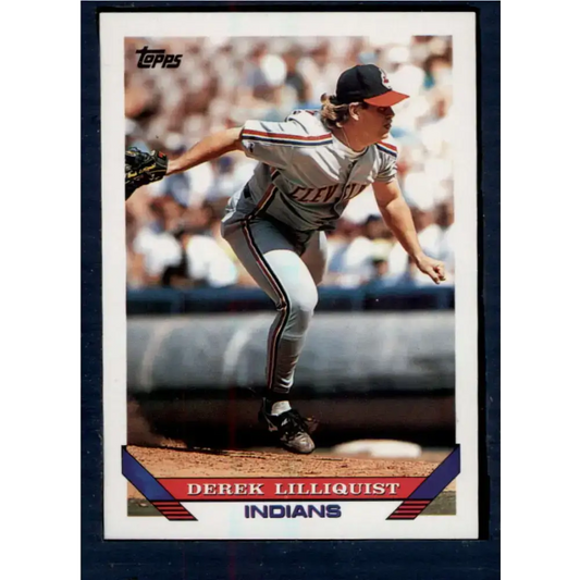 1993 Topps #31 Derek Lilliquist NM-MT Cleveland Indians Baseball Card - Baseball Card Single