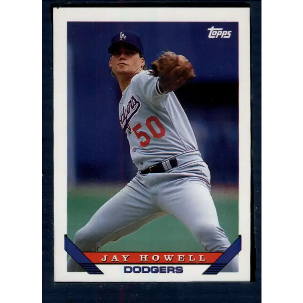 1993 Topps #311 Jay Howell NM-MT Los Angeles Dodgers Baseball Card - Baseball Card Single