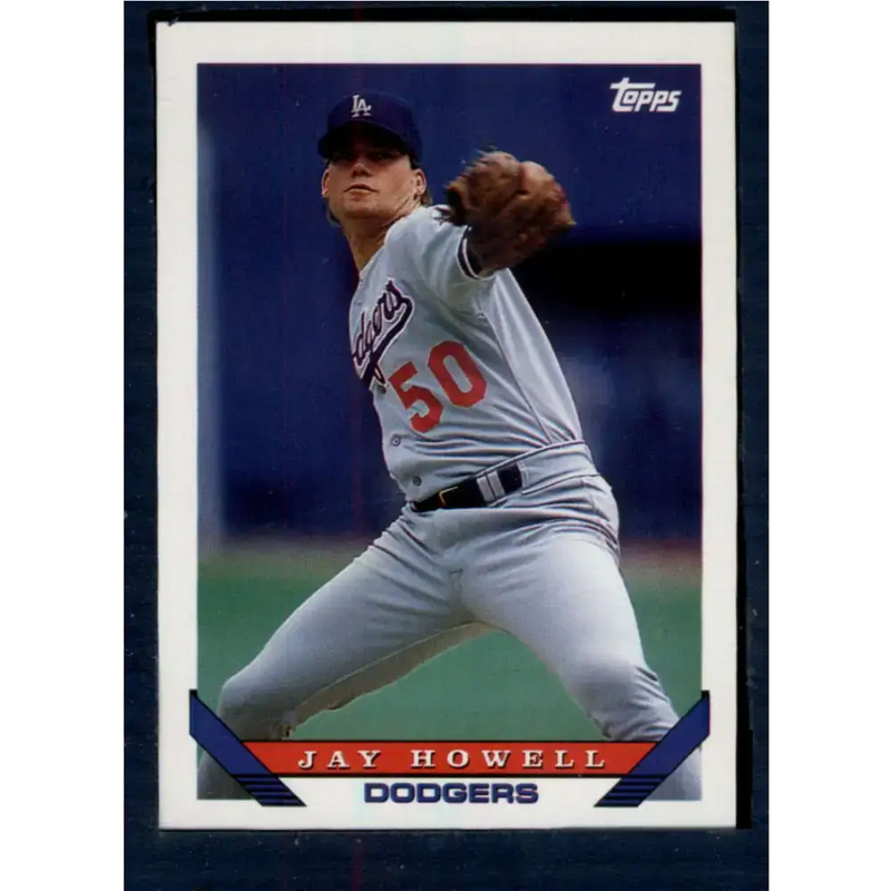 1993 Topps #311 Jay Howell NM-MT Los Angeles Dodgers Baseball Card - Baseball Card Single