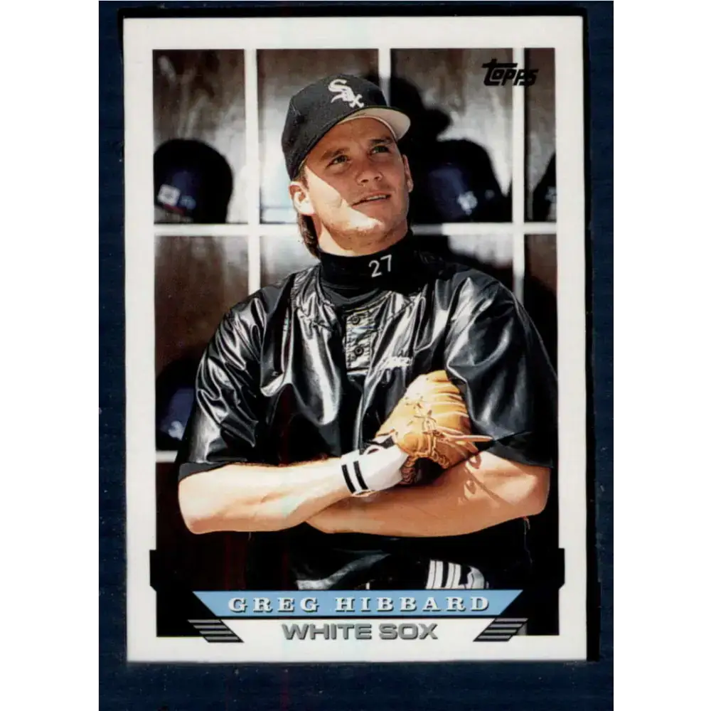 1993 Topps #313 Greg Hibbard NM-MT Chicago White Sox Baseball Card - Baseball Card Single