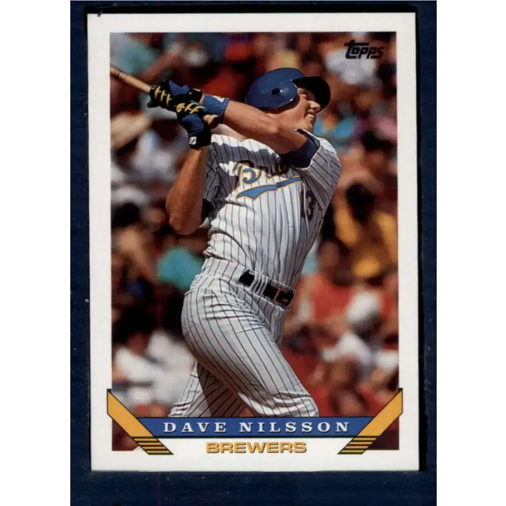 1993 Topps #316 Dave Nilsson NM-MT Milwaukee Brewers Baseball Card - Baseball Card Single
