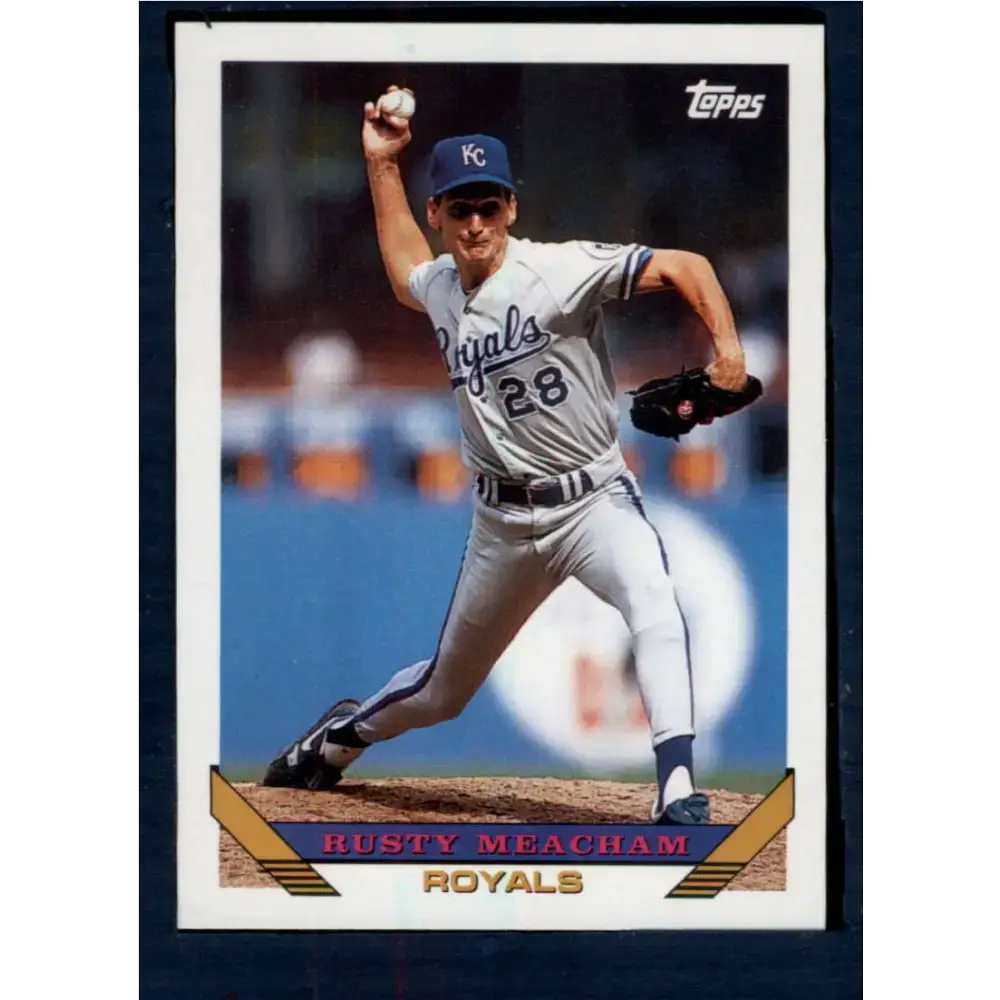 1993 Topps #321 Rusty Meacham NM-MT Kansas City Royals Baseball Card - Baseball Card Single
