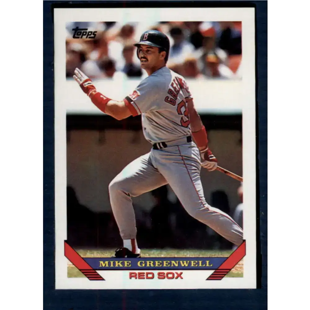 1993 Topps #323 Mike Greenwell NM-MT Boston Red Sox Baseball Card - Baseball Card Single