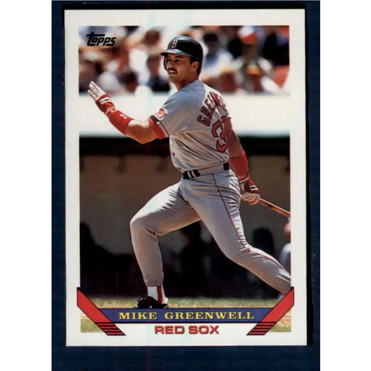 1993 Topps #323 Mike Greenwell NM-MT Boston Red Sox Baseball Card - Baseball Card Single