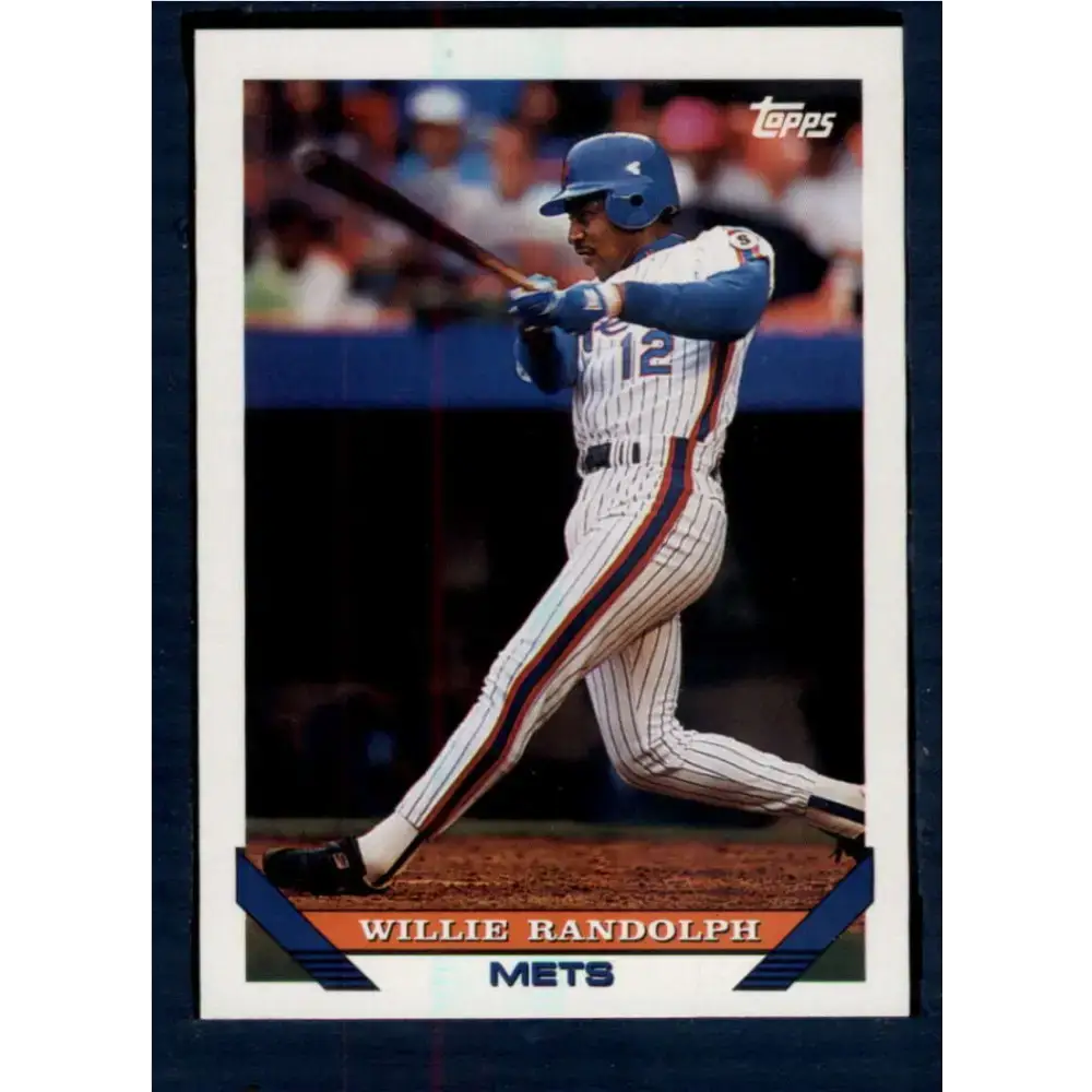 1993 Topps #324 Willie Randolph NM-MT New York Mets Baseball Card - Baseball Card Single