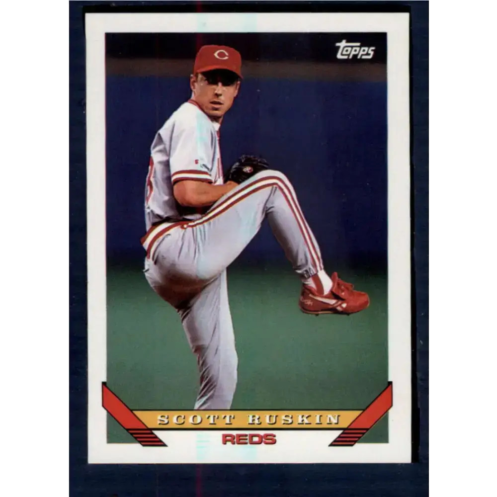 1993 Topps #328 Scott Ruskin NM-MT Cincinnati Reds Baseball Card - Baseball Card Single