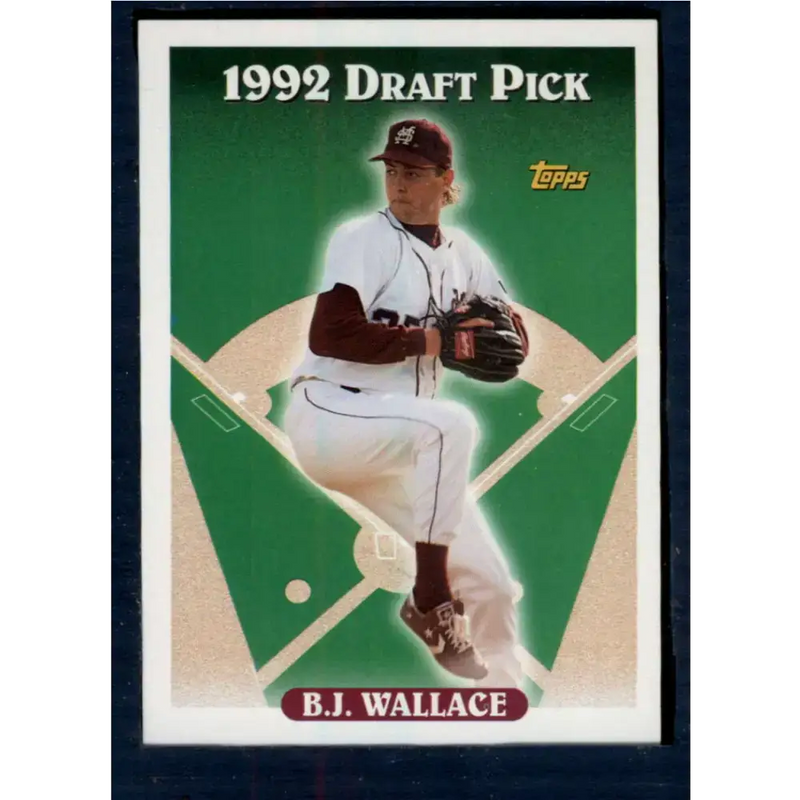 1993 Topps #33 B.J. Wallace NM-MT RC Rookie Montreal Expos Baseball Card - Baseball Card Single