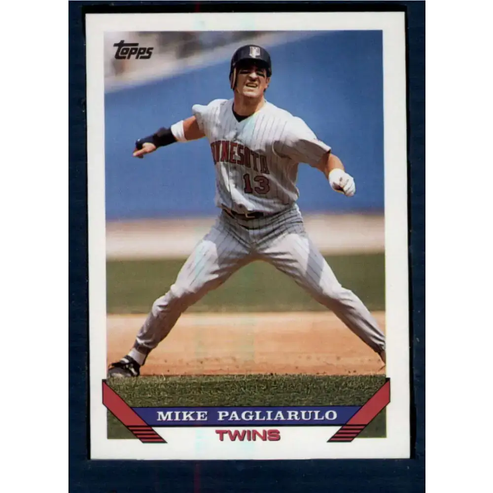 1993 Topps #336 Mike Pagliarulo NM-MT Minnesota Twins Baseball Card - Baseball Card Single