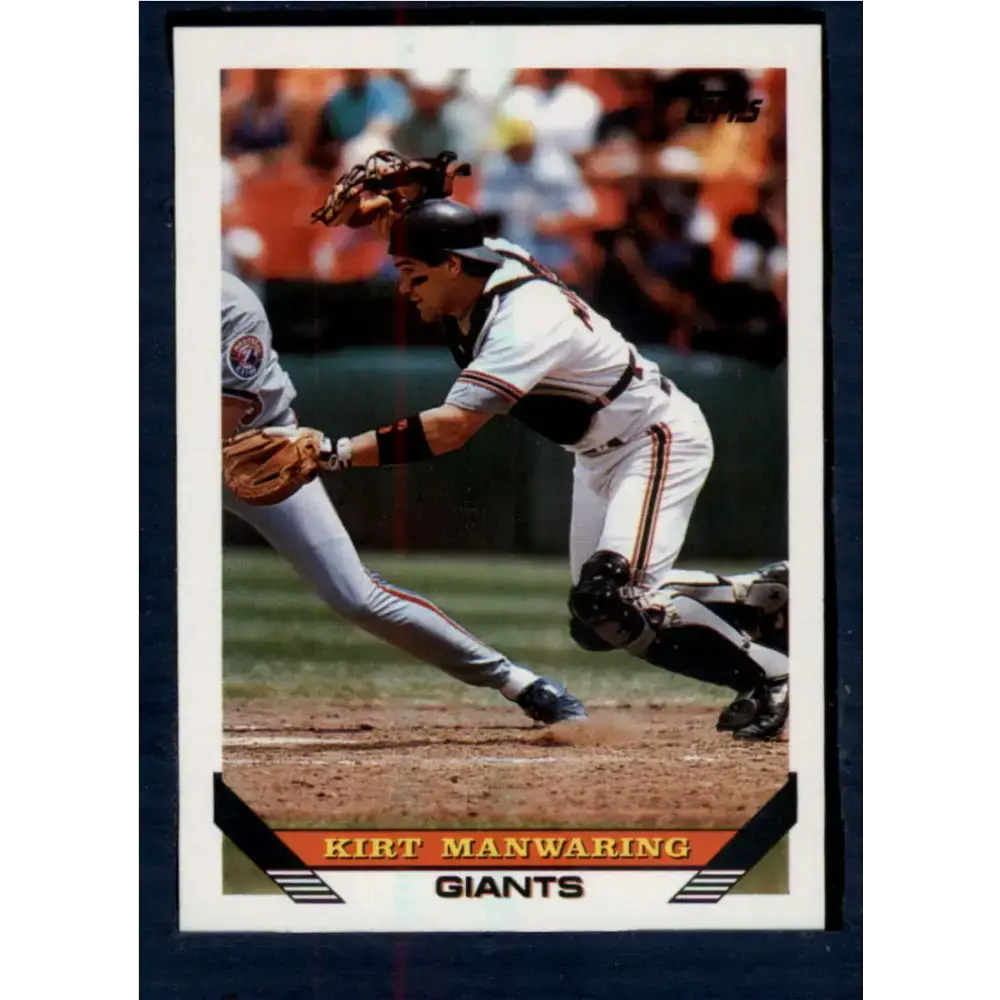 1993 Topps #337 Kirt Manwaring NM-MT San Francisco Giants Baseball Card - Baseball Card Single