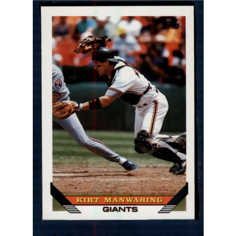 1993 Topps #337 Kirt Manwaring NM-MT San Francisco Giants Baseball Card - Baseball Card Single