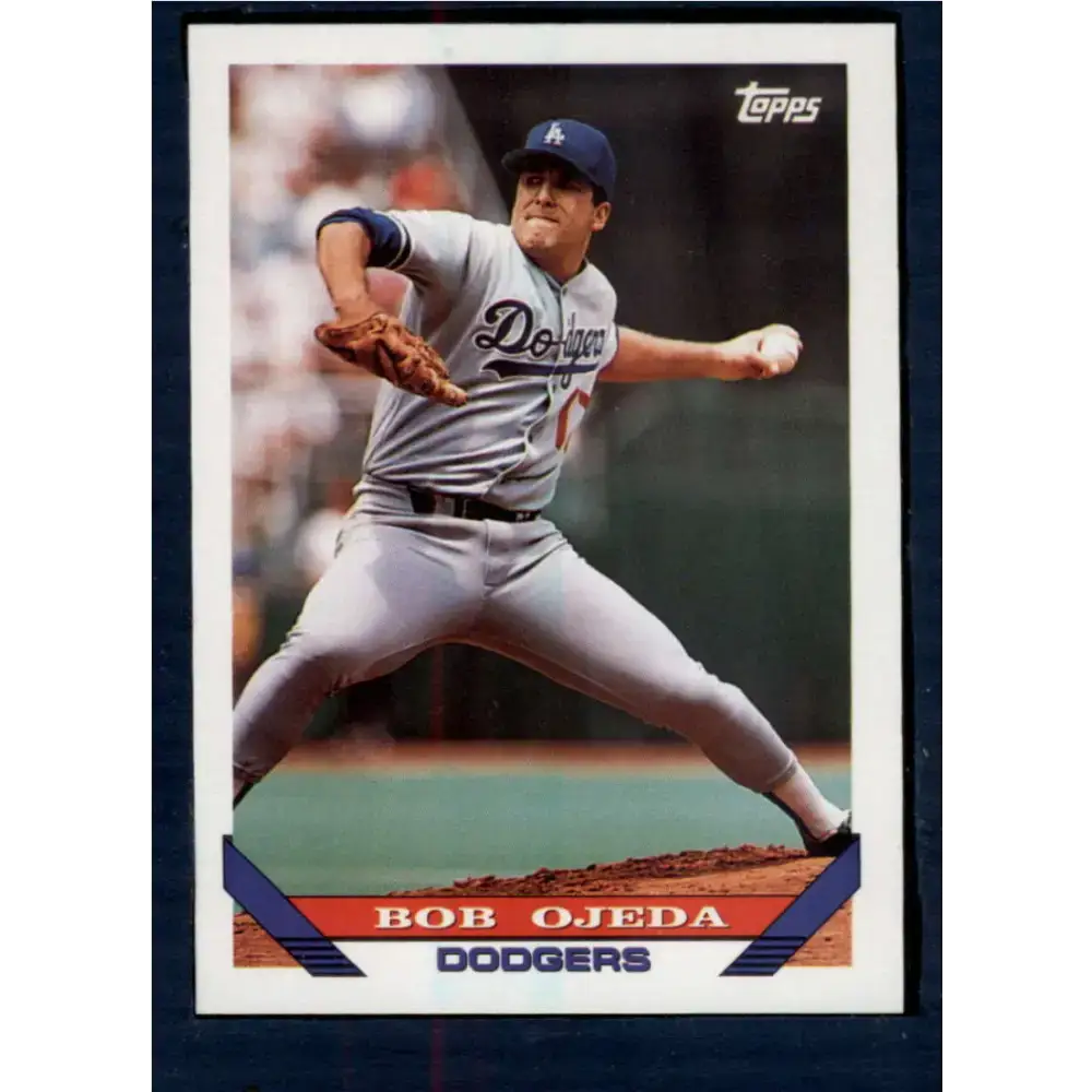 1993 Topps #338 Bob Ojeda NM-MT Los Angeles Dodgers Baseball Card - Baseball Card Single