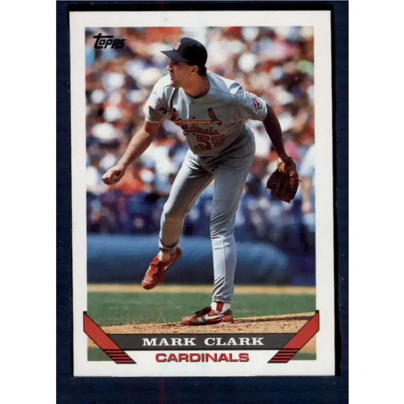1993 Topps #339 Mark Clark NM-MT St. Louis Cardinals Baseball Card - Baseball Card Single