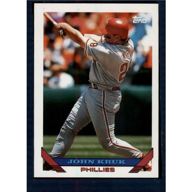 1993 Topps #340 John Kruk NM-MT Philadelphia Phillies Baseball Card
