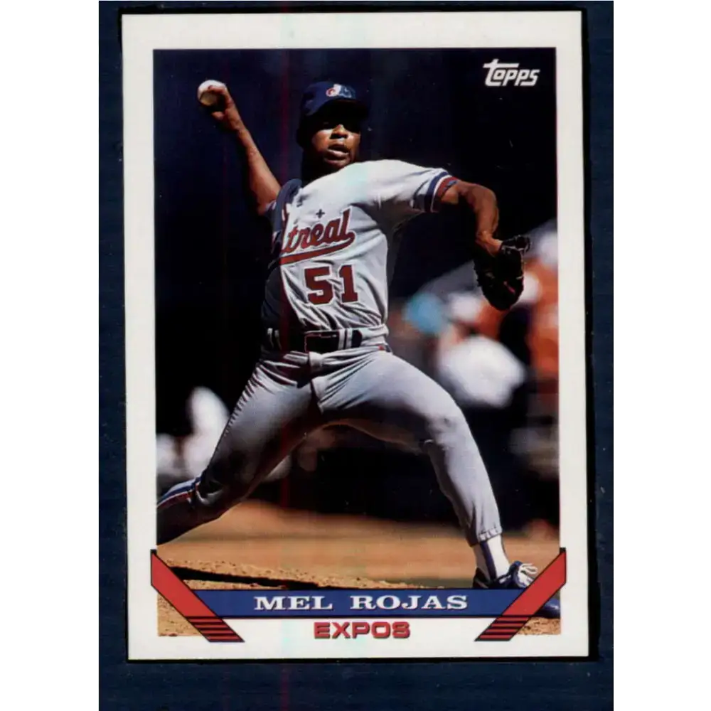 1993 Topps #341 Mel Rojas NM-MT Montreal Expos Baseball Card - Baseball Card Single