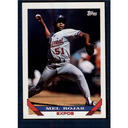 1993 Topps #341 Mel Rojas NM-MT Montreal Expos Baseball Card - Baseball Card Single