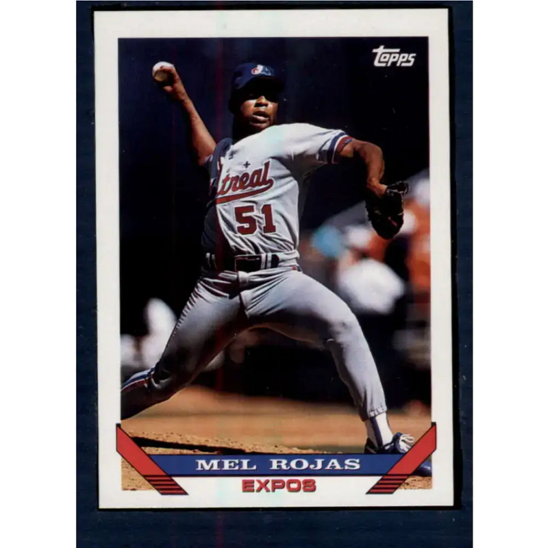 1993 Topps #341 Mel Rojas NM-MT Montreal Expos Baseball Card - Baseball Card Single