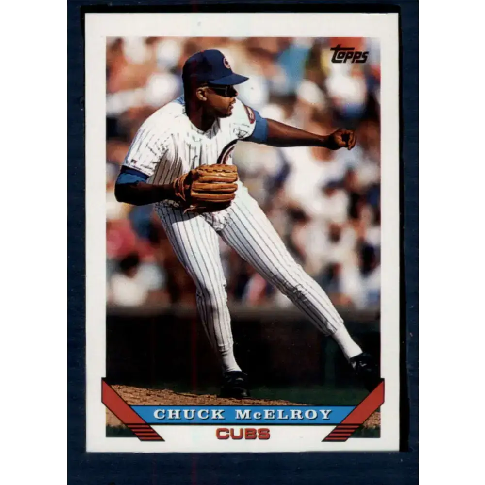 1993 Topps #346 Chuck McElroy NM-MT Chicago Cubs Baseball Card - Baseball Card Single