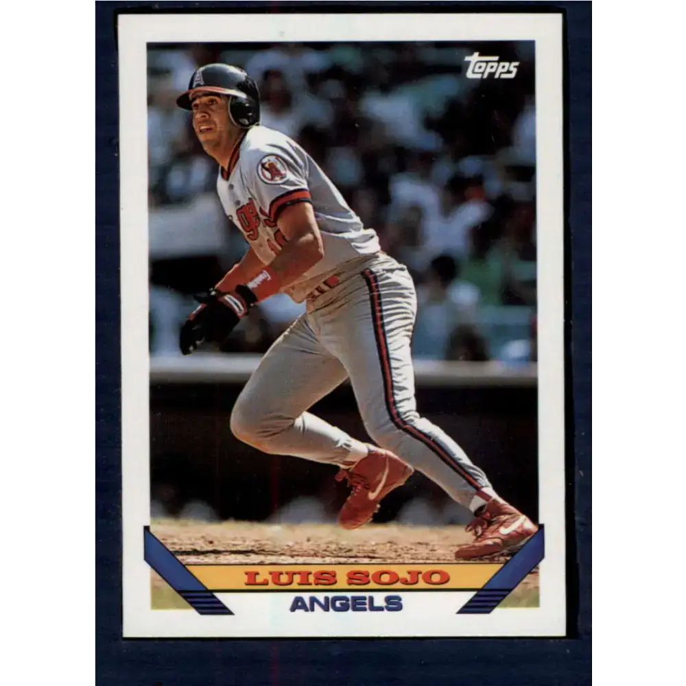 1993 Topps #347 Luis Sojo NM-MT California Angels Baseball Card - Baseball Card Single