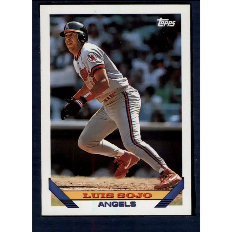 1993 Topps #347 Luis Sojo NM-MT California Angels Baseball Card - Baseball Card Single