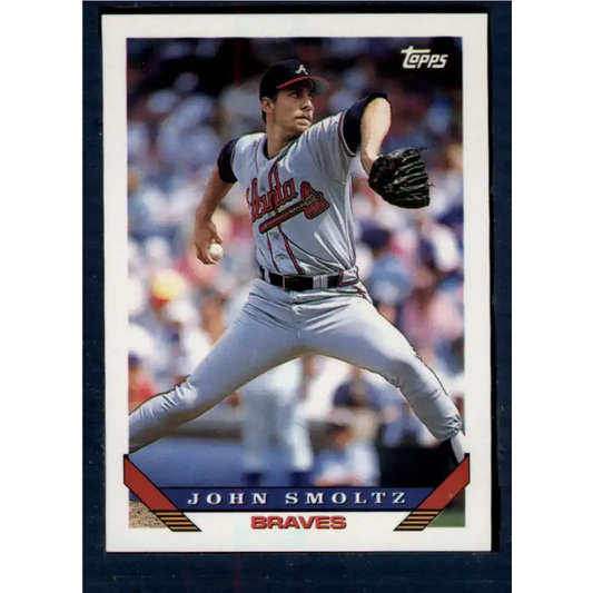 1993 Topps #35 John Smoltz NM-MT Atlanta Braves Baseball Card