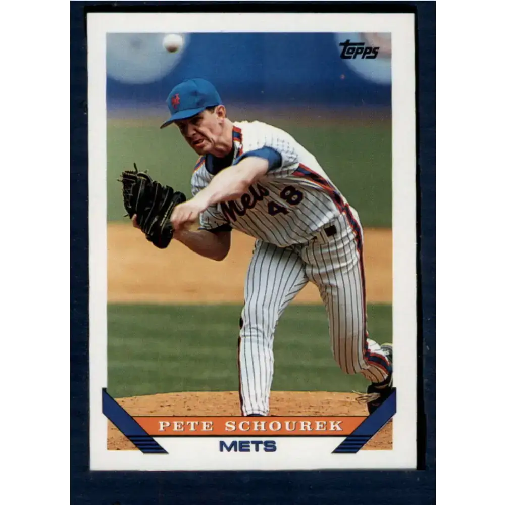 1993 Topps #352 Pete Schourek NM-MT New York Mets Baseball Card - Baseball Card Single