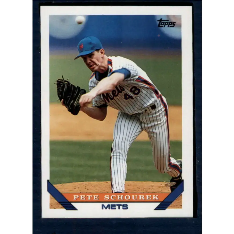 1993 Topps #352 Pete Schourek NM-MT New York Mets Baseball Card - Baseball Card Single