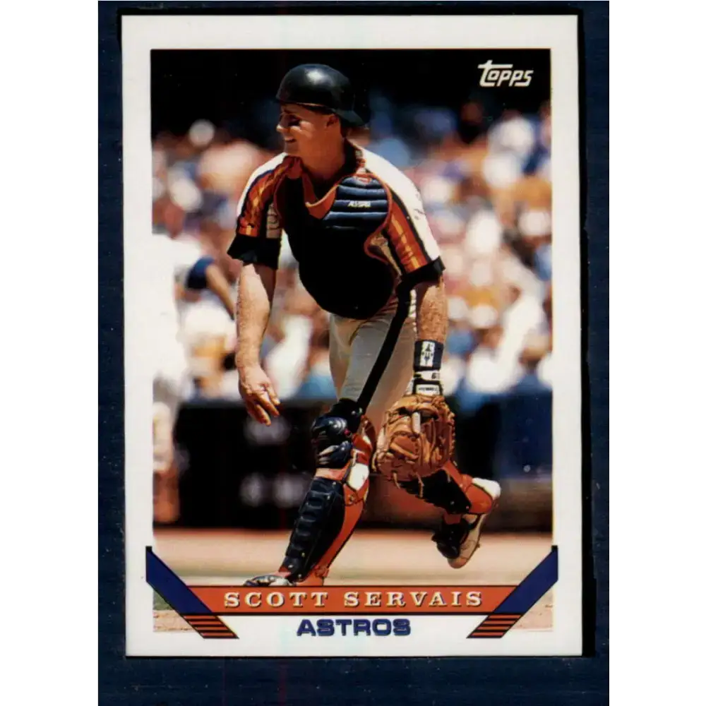 1993 Topps #36 Scott Servais NM-MT Houston Astros Baseball Card - Baseball Card Single