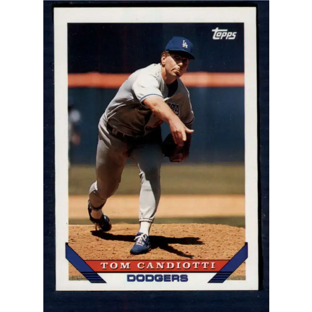 1993 Topps #365 Tom Candiotti NM-MT Los Angeles Dodgers Baseball Card - Baseball Card Single