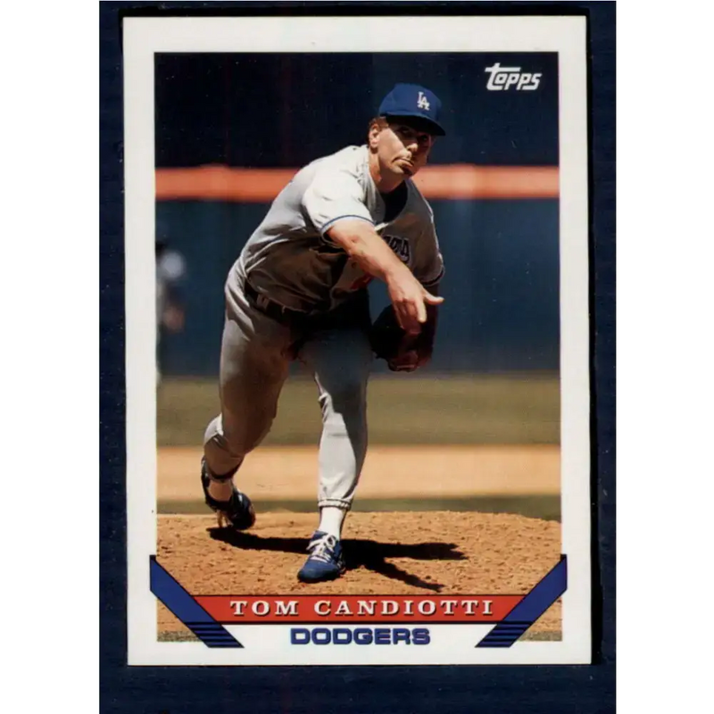 1993 Topps #365 Tom Candiotti NM-MT Los Angeles Dodgers Baseball Card - Baseball Card Single
