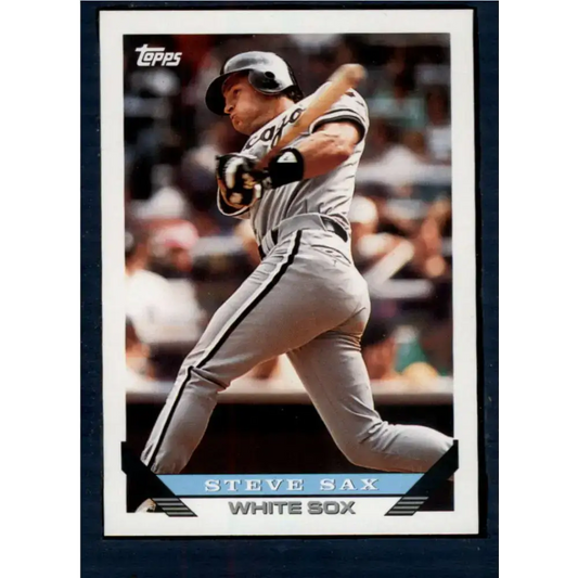 1993 Topps #367 Steve Sax NM-MT Chicago White Sox Baseball Card - Baseball Card Single