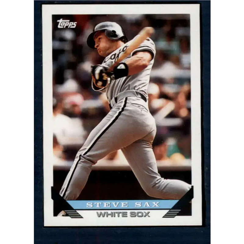 1993 Topps #367 Steve Sax NM-MT Chicago White Sox Baseball Card - Baseball Card Single